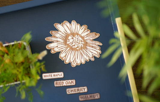 Daisy Wooden Sticker | 15