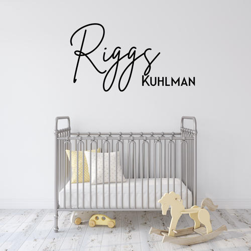 Personalized Two Name Custom Wooden Sign