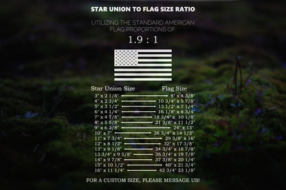 American Flag Space Force Star Union Vinyl Decal or Stencil | 306