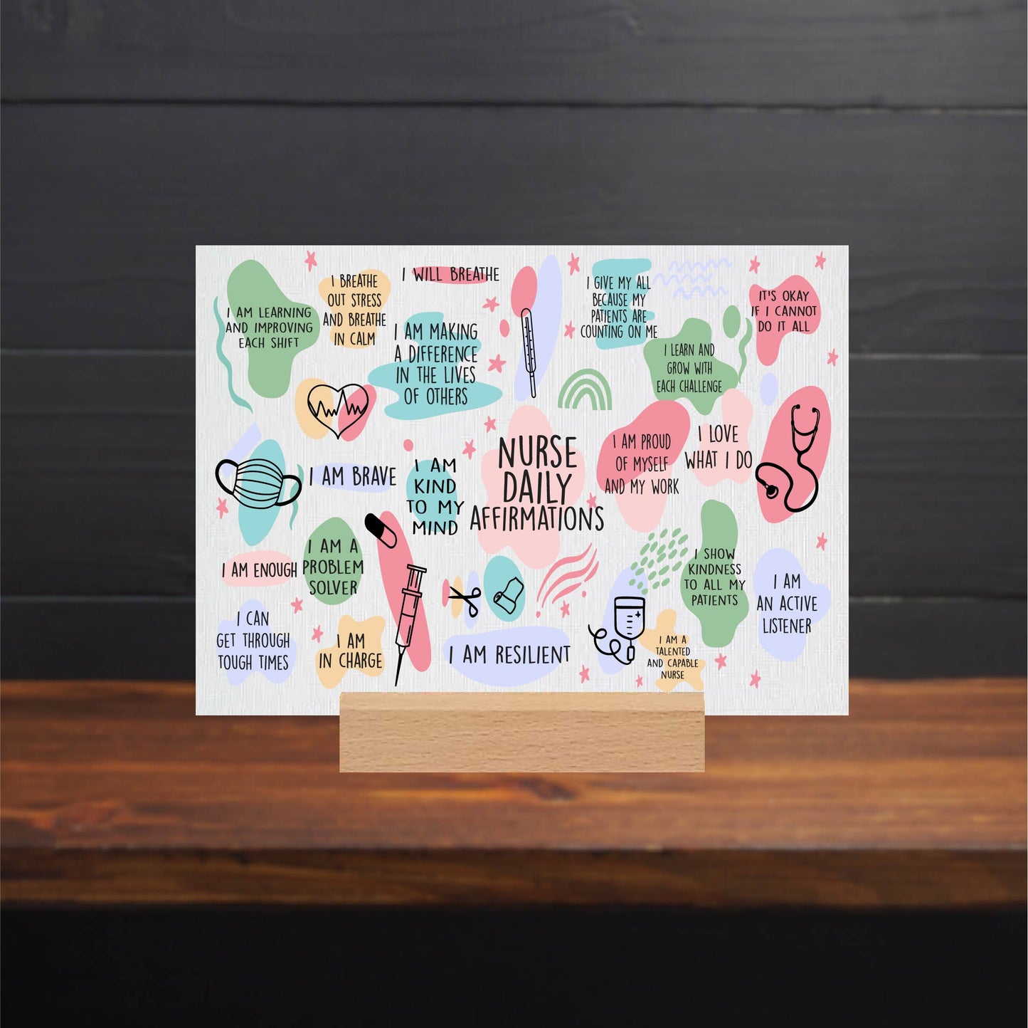 Nurse Affirmation Canvas Sign