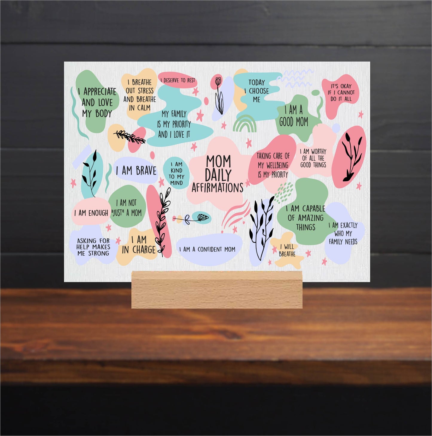 Mom Affirmation Canvas Sign