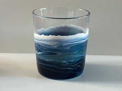 Ocean Resin Rocks Glassware