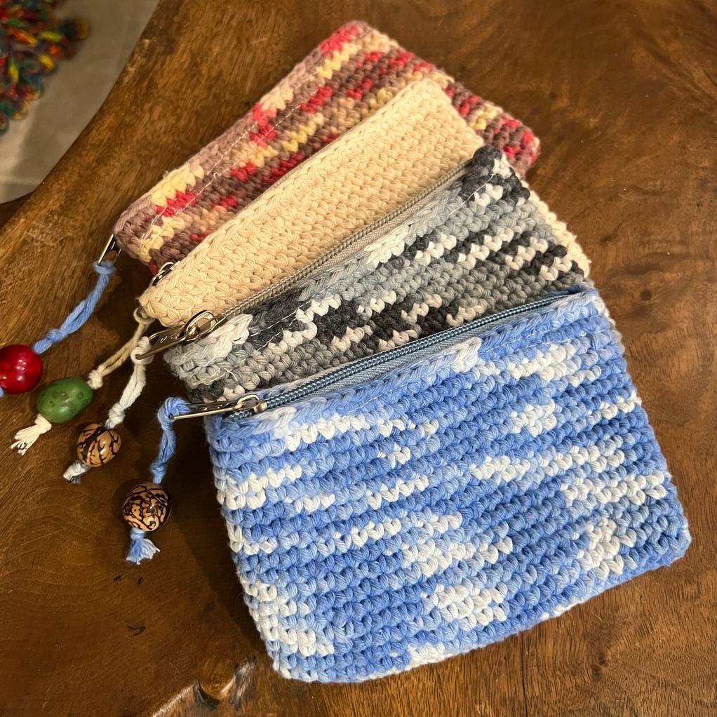 Ibarra Crochet Zip Bag