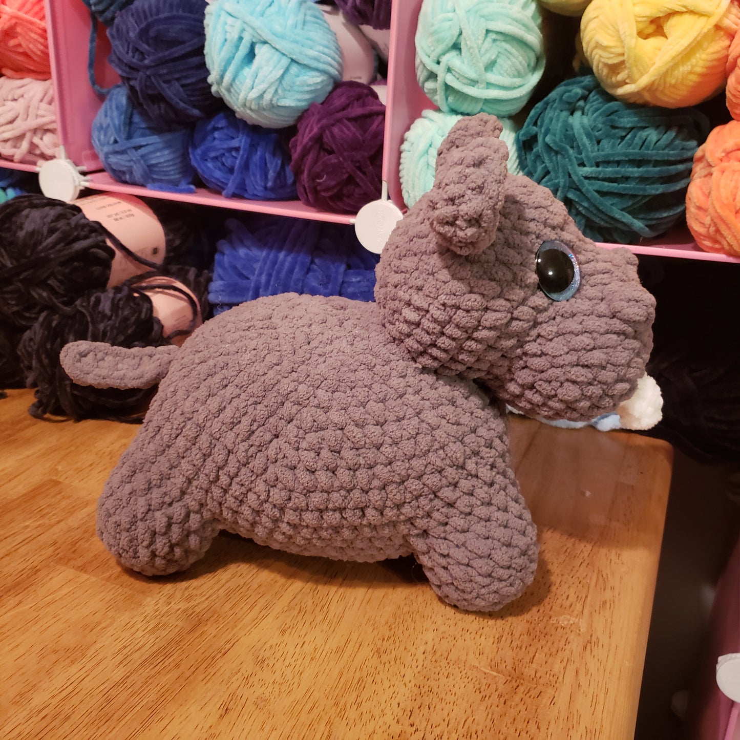 Hippo crochet plushie: Handmade