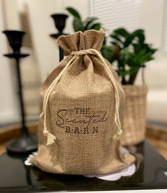 Burlap Scented Barn Gift Bags