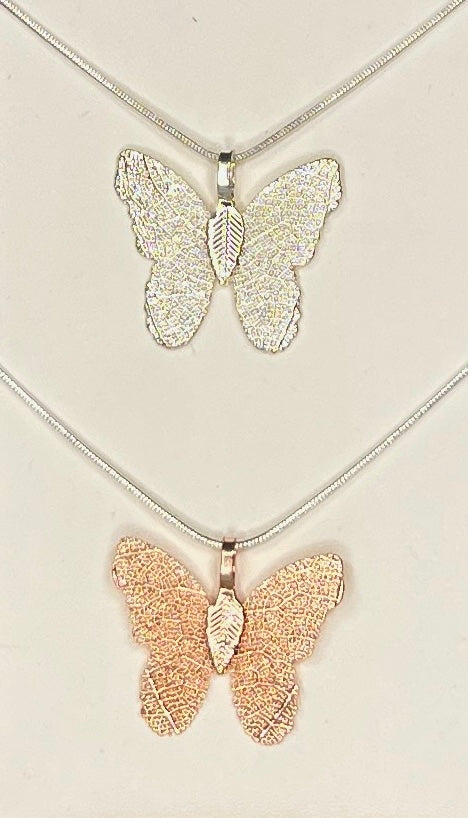 Necklace, Butterfly Leaf