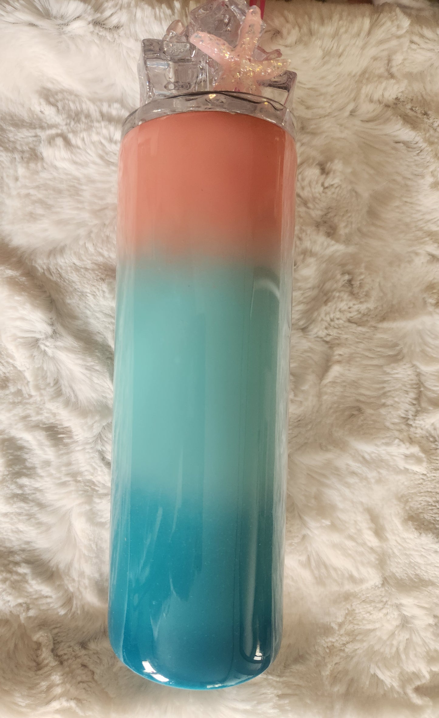 20oz Mermaid tumbler with ice topper