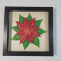 Poinsettia shadow box