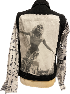 Black Jean Miley Cirus Jacket