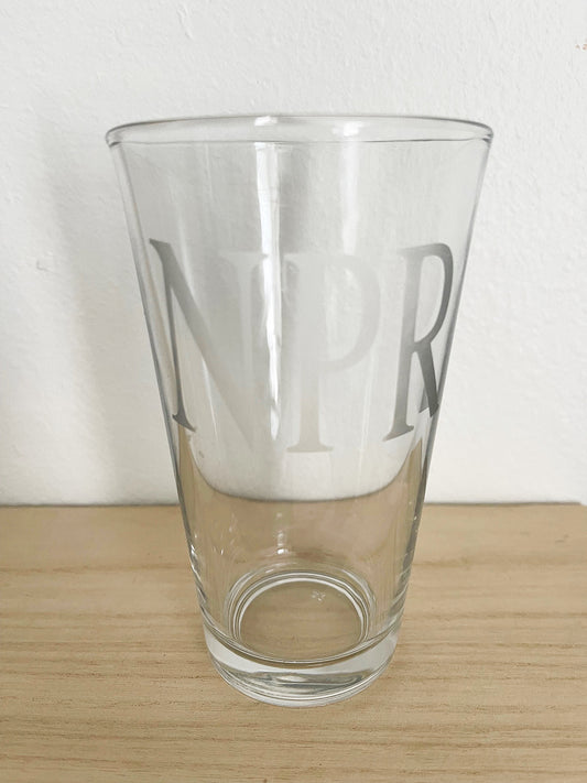 NPR Etched 16 oz. Pint Glass