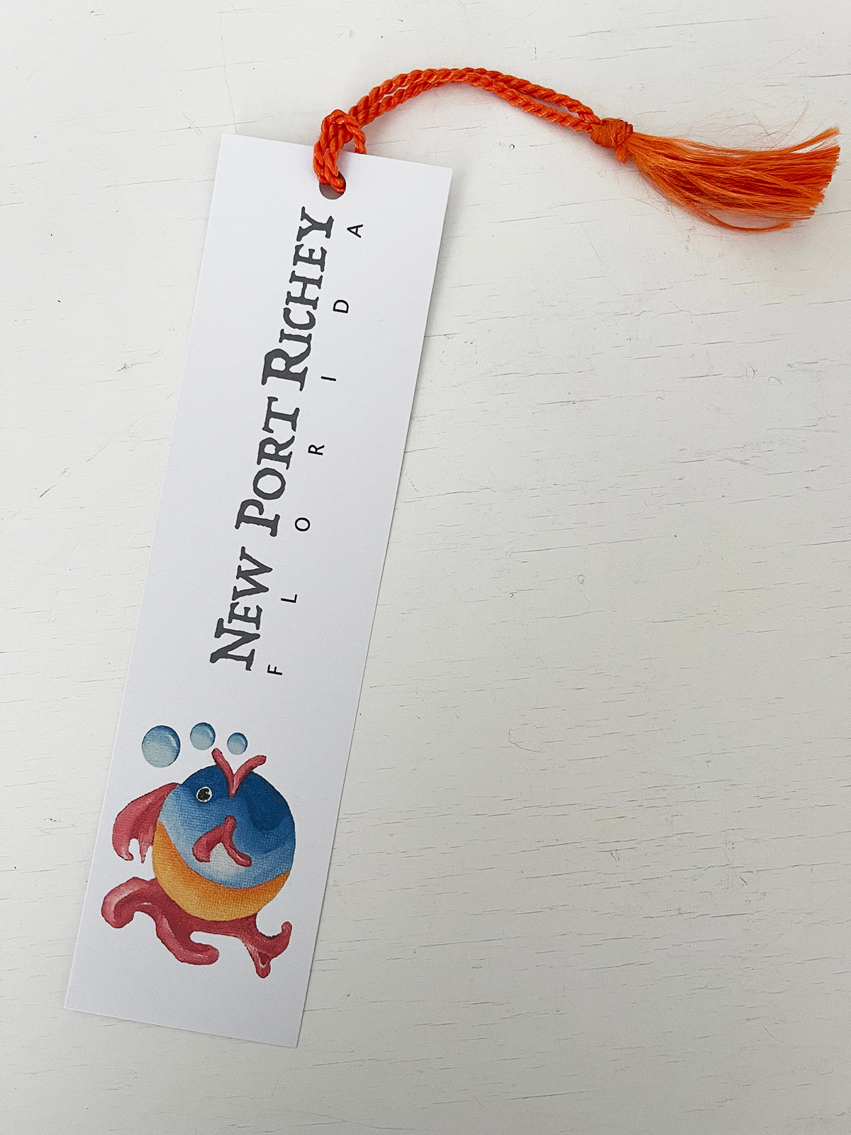 New Port Richey, FL - Orange Fish Bookmark