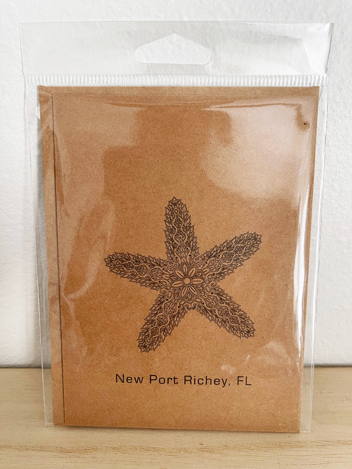 New Port Richey, FL - Starfish (Small Kraft Card)