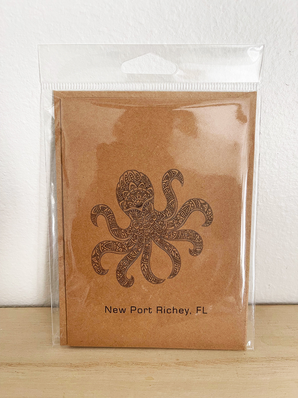 New Port Richey, FL - Octopus (Small Kraft Card)