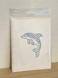 Dolphin on Ivory Card with Matching Envelope