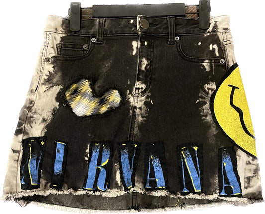 Nirvana bleached skirt