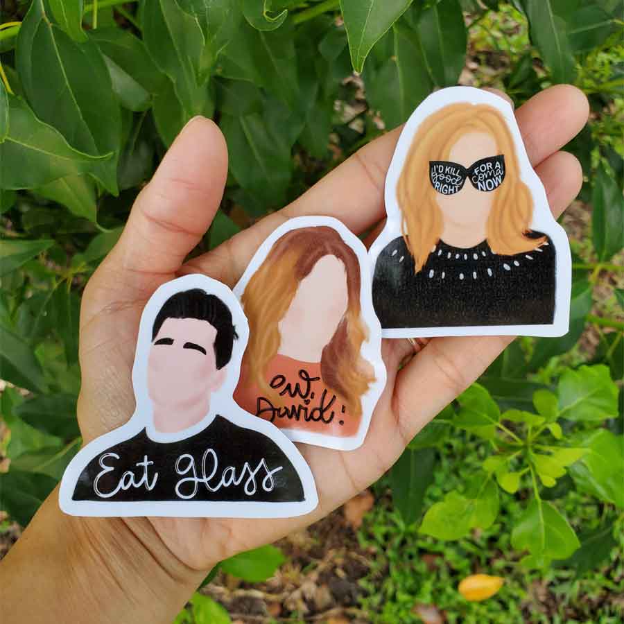 Faceless Portrait - Schitt's Creek Moira Rose Sticker