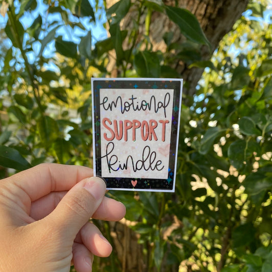 Emotional Support Kindle Sticker - Variety