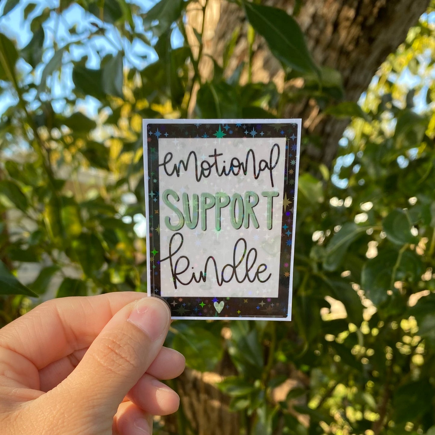 Emotional Support Kindle Sticker - Variety