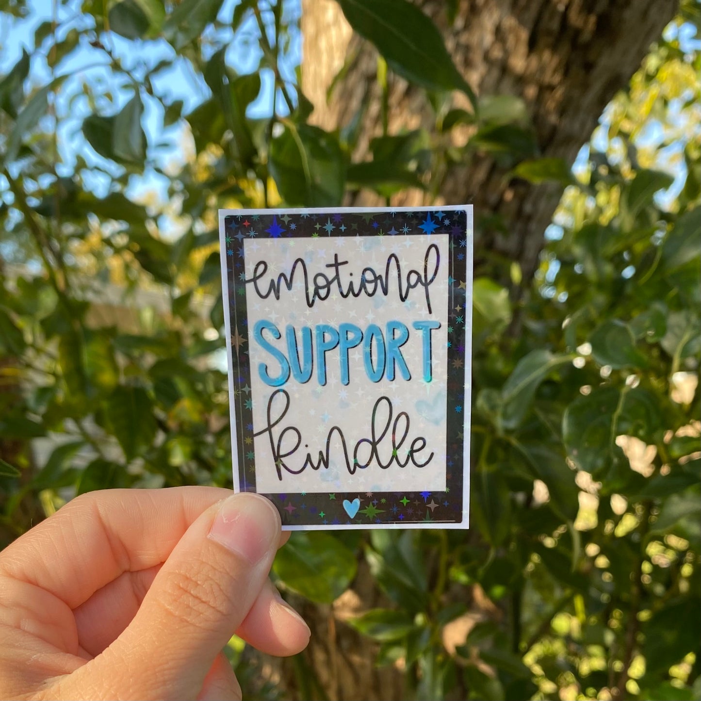 Emotional Support Kindle Sticker - Variety