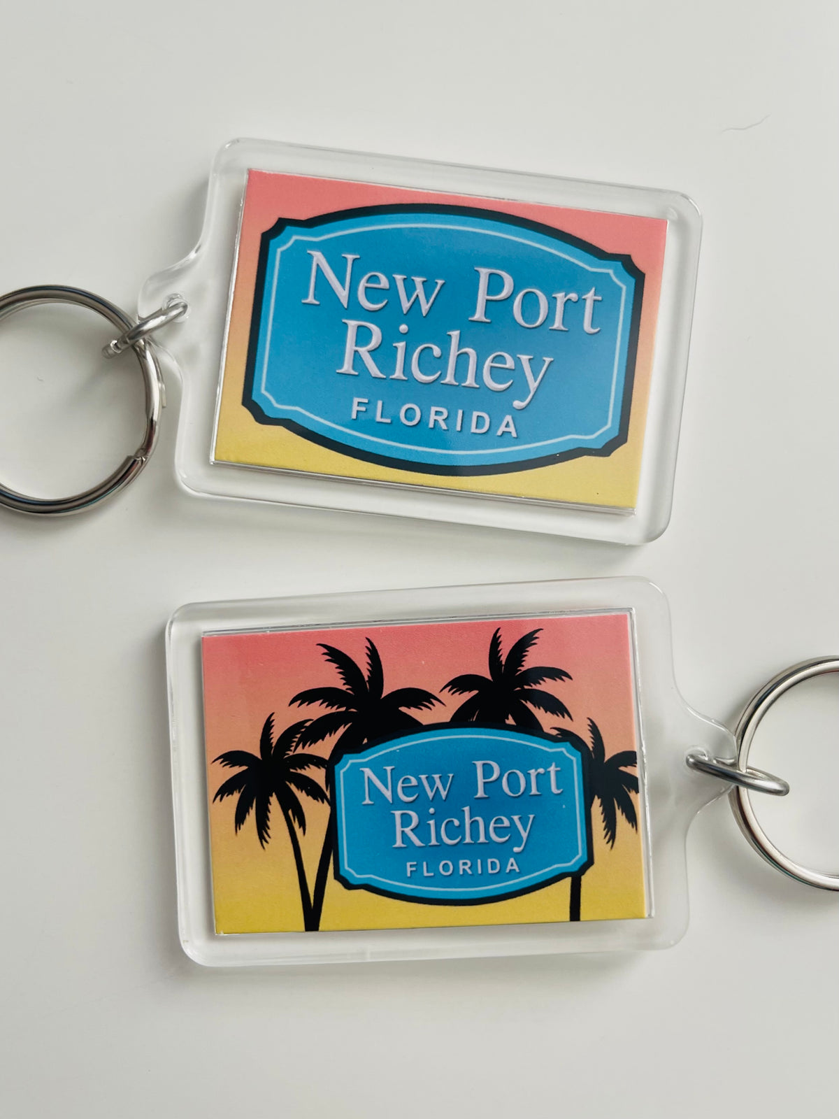 New Port Richey, FL Signs- Acrylic Keychain