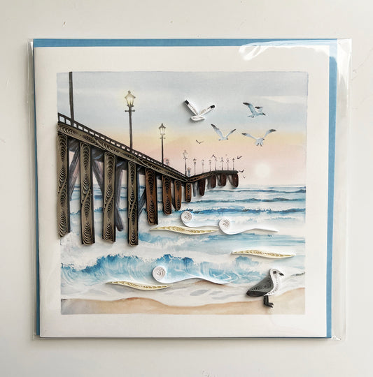 Pier Scene - Greeting Card