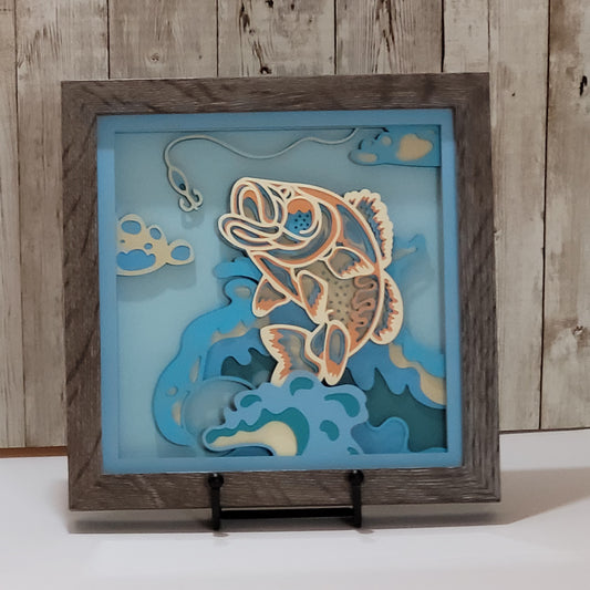 Fishing shadow box