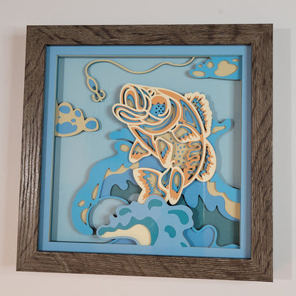 Fishing shadow box