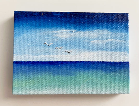 3.5" x 2.5" Beach Scene