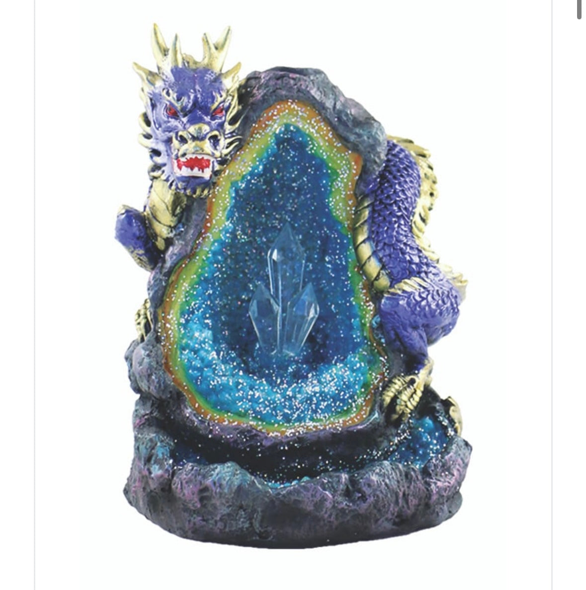 Blue Dragon Backflow Incense Fountain with LED Light