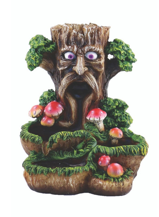 Tree Face Backflow Incense Fountain