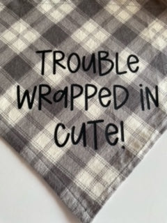 Trouble Dog Bandana-Extra Large