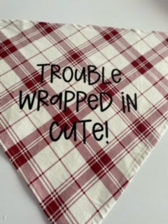 Trouble Dog Bandana-Extra Large