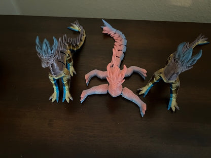 Articulated stand up Dragon