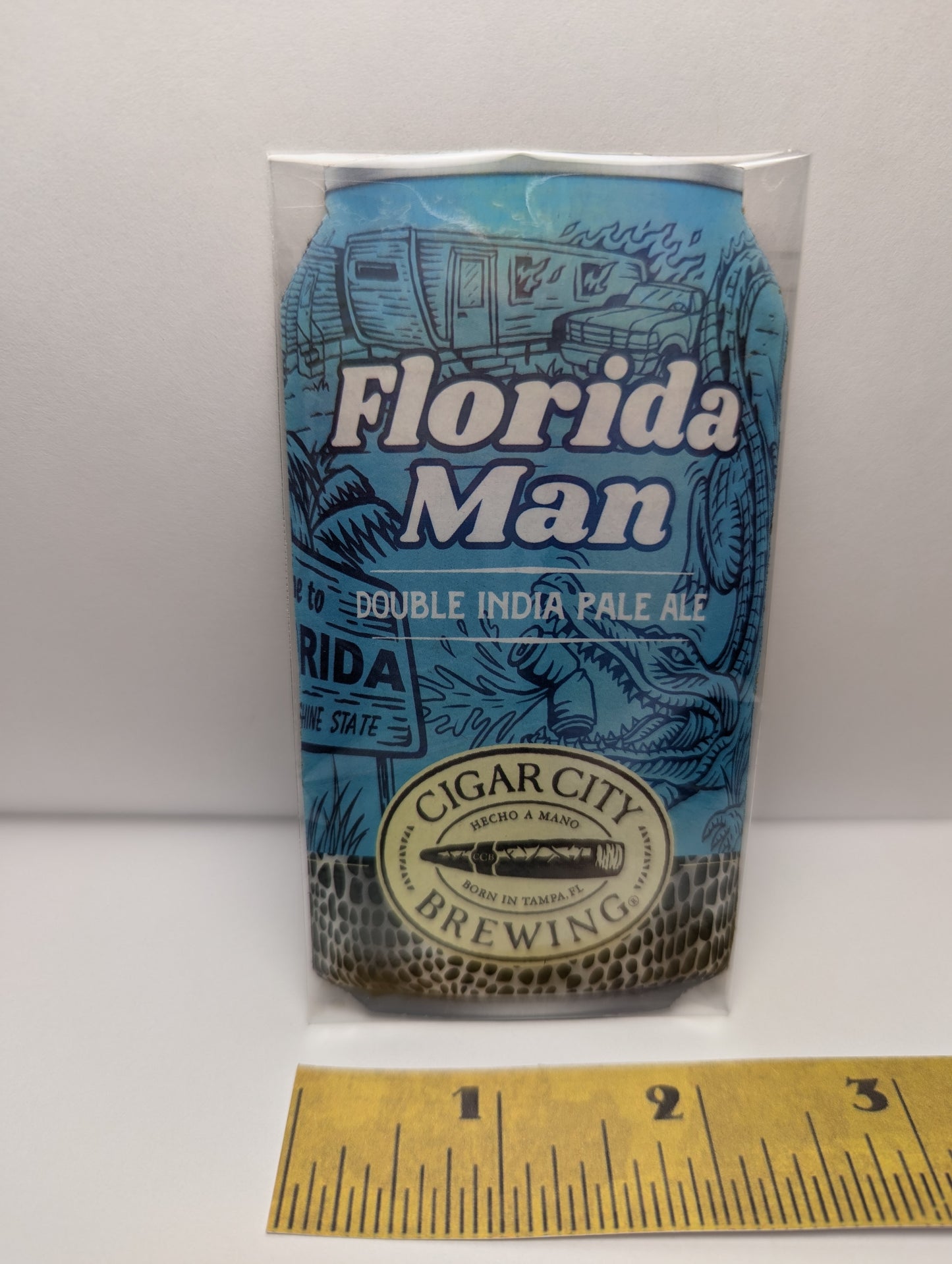 Upcycled Cigar City Florida Man Beer Magnet