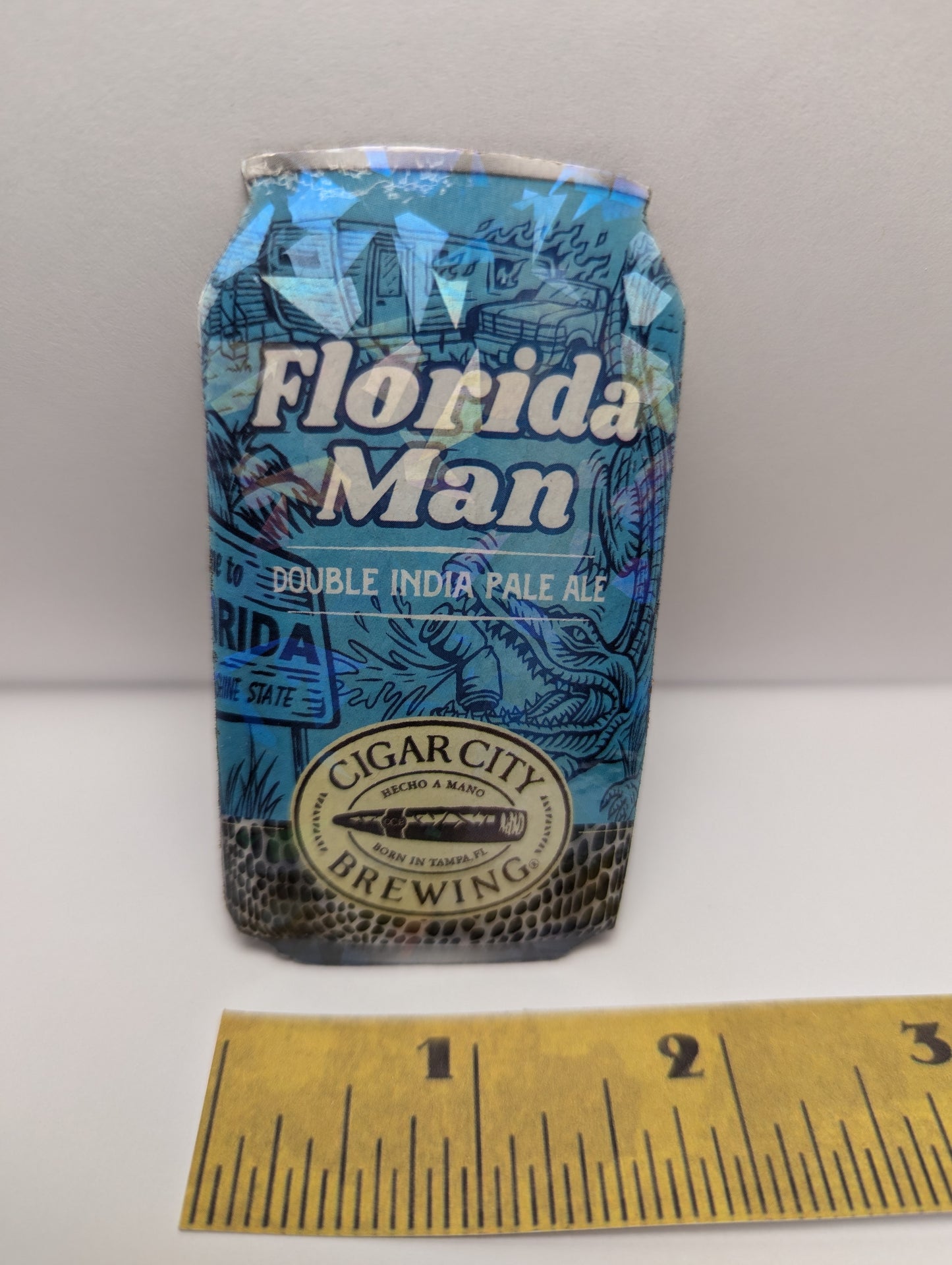 Upcycled Cigar City Florida Man Beer Magnet