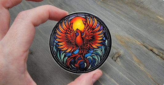 2.5" Phoenix Circle Waterproof Vinyl Decal Sticker