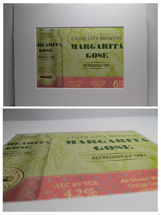 Upcycled Cigar City Margarita Gose Matted Beer Packaging