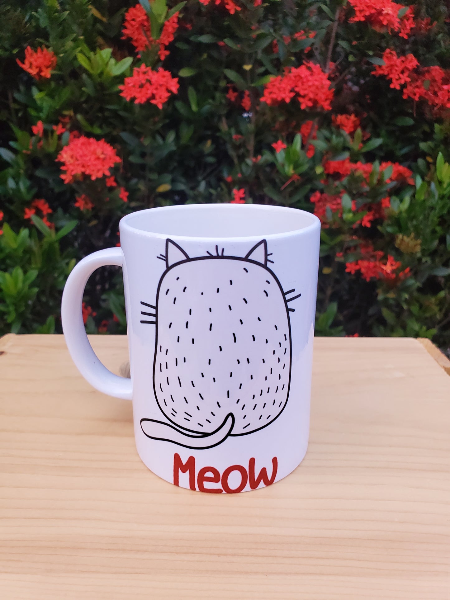 Cat lovers coffe mug "Moew moew" 15oz