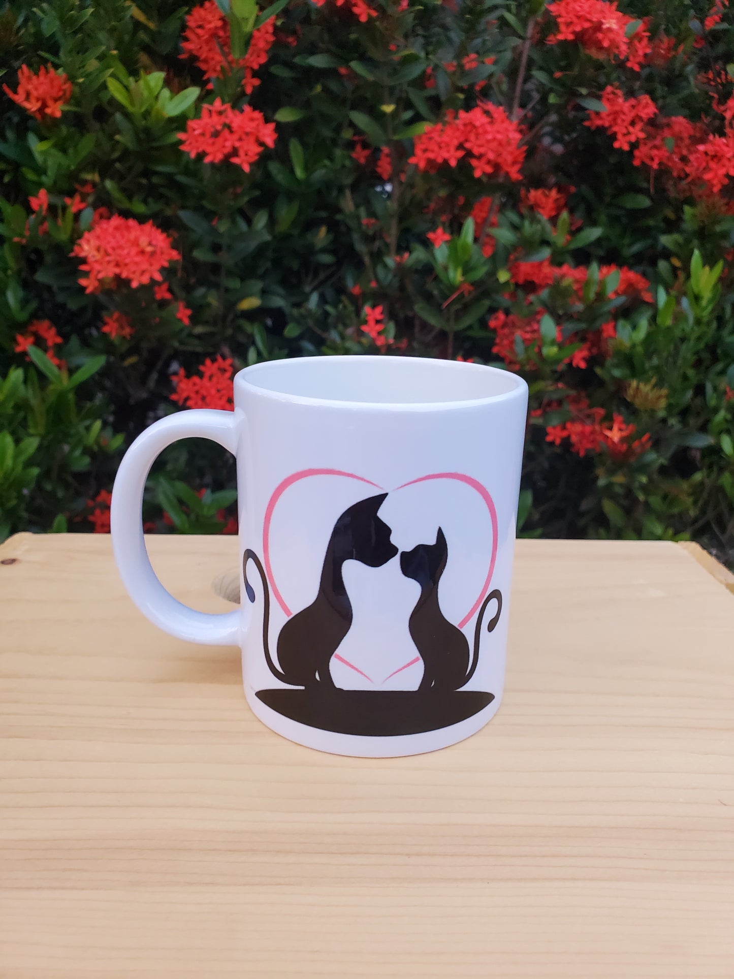 Cat lover Coffee Mug cats with hearts