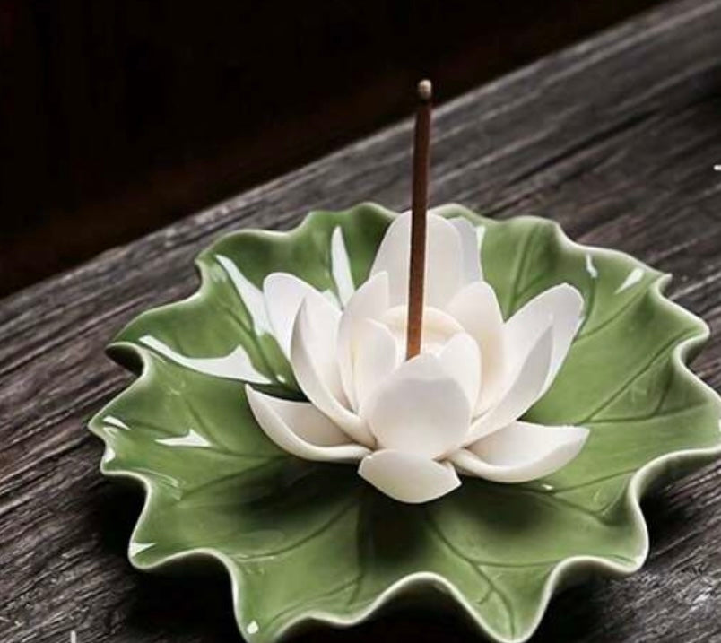 White Lotus Incense Holder