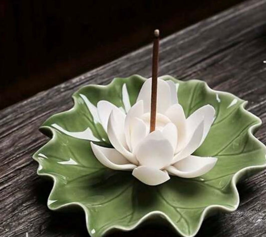 White Lotus Incense Holder