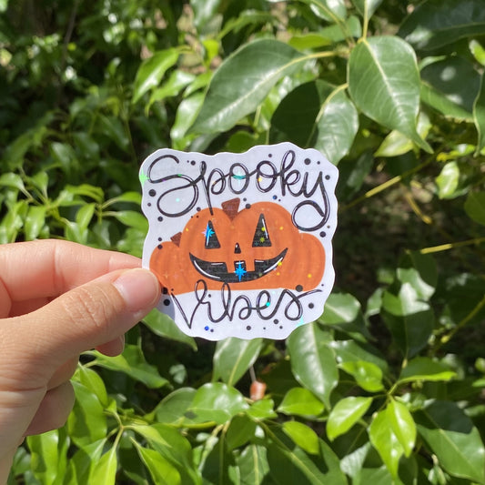 Pumpkin Spooky Vibes Sticker