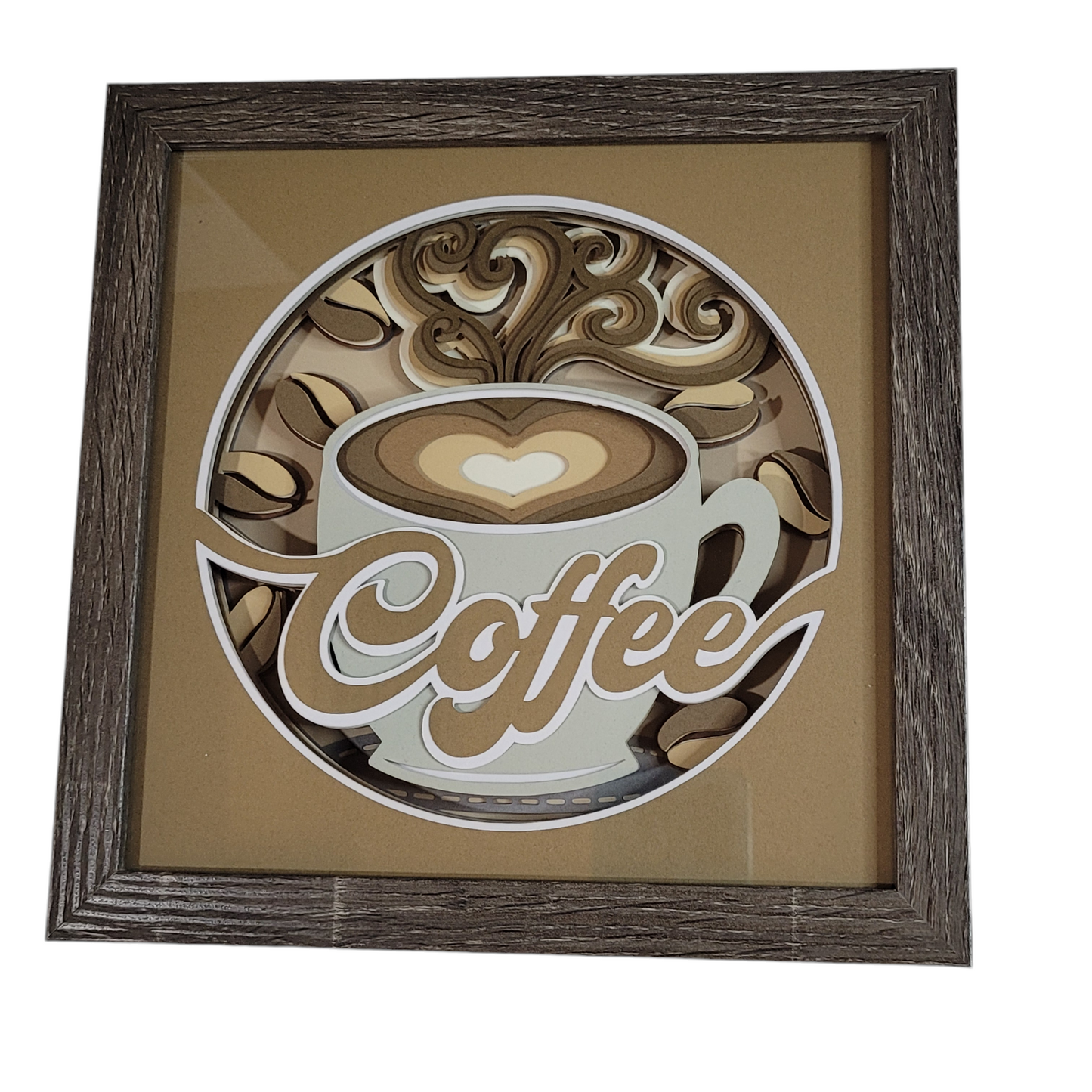 3D Coffee shadow box