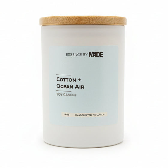 Cotton + Ocean Air Soy Candle