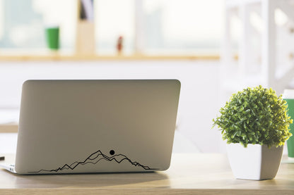 Line Art Mountain Range Vinyl Decal | 273