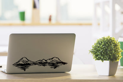 Mountain Range Reflection Vinyl Decal | 274
