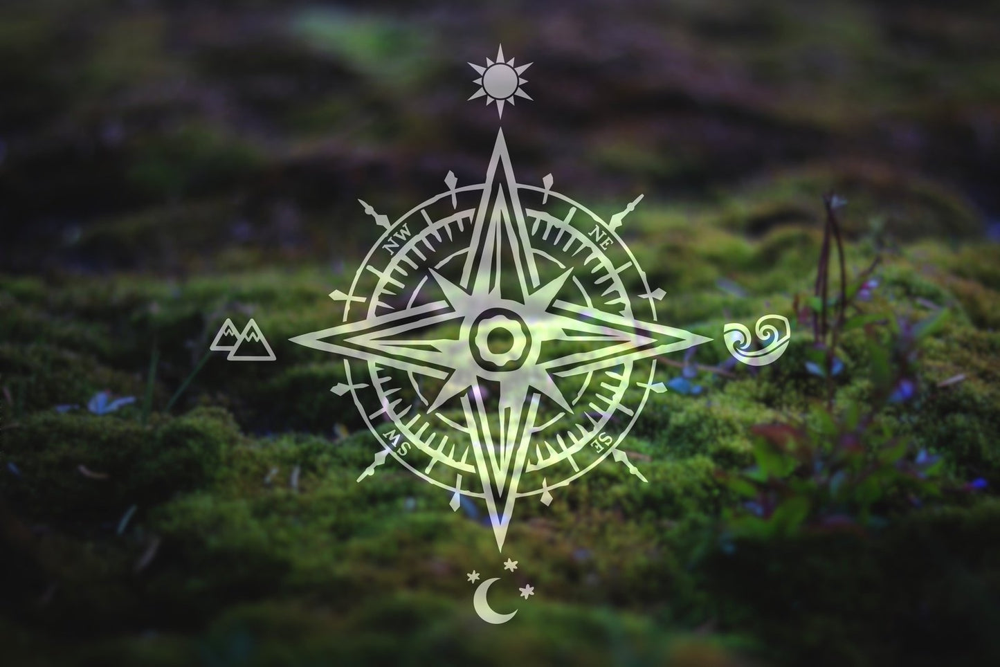 Elements Compass Vinyl Decal | 275