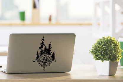 Forest Compass Rose Vinyl Decal | 278