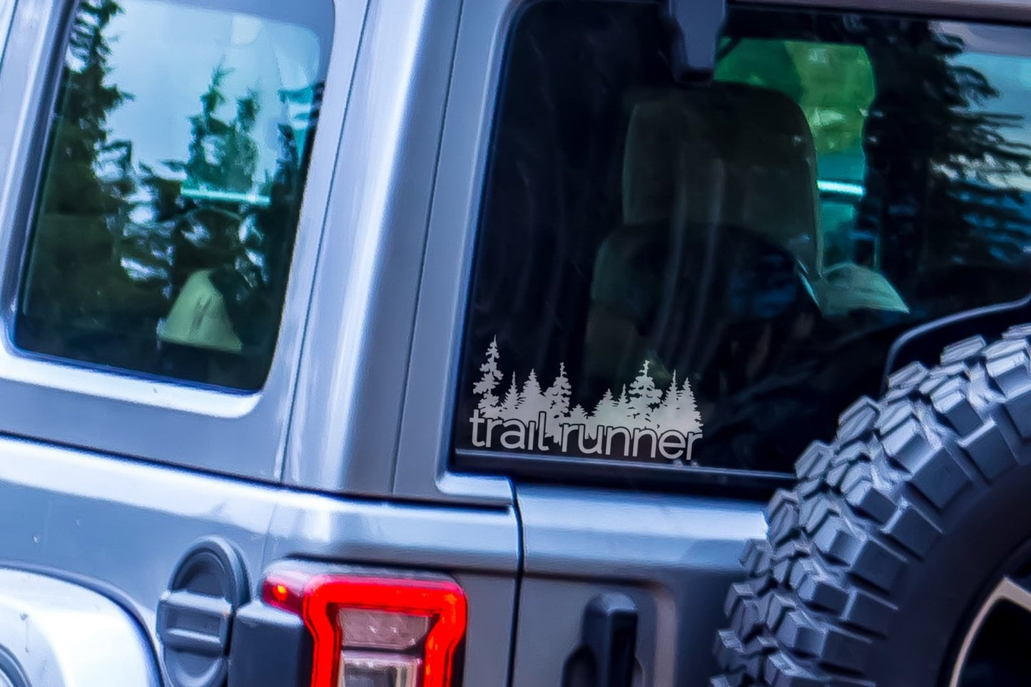 Trail Runner Forest Vinyl Decal | 284