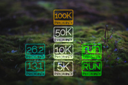 Psychopath Distance Runner Badge Vinyl Decal | 287